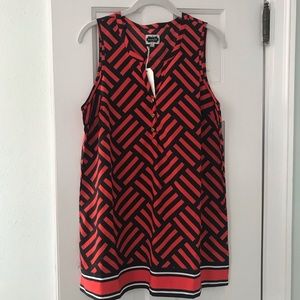 NWT Red & Black Blouse